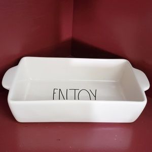 Rae Dunn Kitchen - Rae Dunn ENJOY Ceramic LL Loaf Pan 9" x 5" x 2.5" Rae Dunn Kitchen - Rae Dunn ENJOY Ceramic LL Loaf Pan 9" x 5" x 2.5"